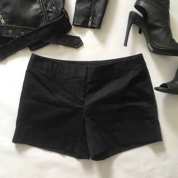 Dressy Express Cuffed Black Shorts - Picture 1 of 3